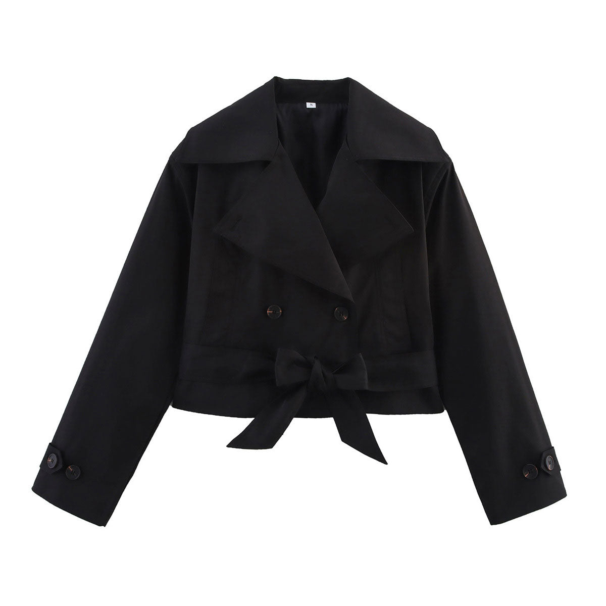 ZEPHYRA - Cropped Trenchjacke mit Gürtel